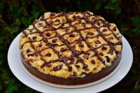   Tarta de chocolate con crumble de pera  y vacaciones!