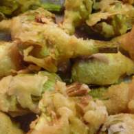 Apetitosa alcachofa en tempura   