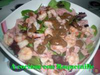   Mens sana in corpore... Flacooo!!!! 2: Ensalada de espinacas con gambas