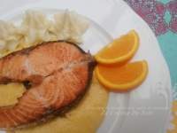   SALMÒN A LA PLANCHA CON SALSA DE NARANJA