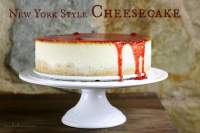   NEW YORK STYLE CHEESECAKE CON MERMELADA DE FRESA CASERA