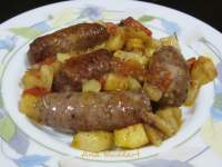   BUTIFARRA Y PATATAS AL HORNO