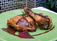   POLLO AL HORNO CON SALSA DE CHOCOLATE