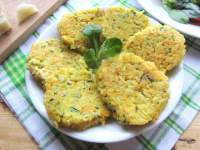   Tortitas de arroz basmati, verduras y parmesano