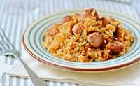   Arroz al horno con butifarra de setas