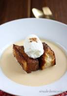   TORRIJA DE BRIOCHE EN SOPA DE TURRÒN CON HELADO DE CANELA