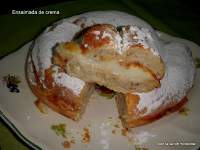   ENSAIMADA CON CREMA QUEMADA