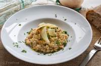   Risotto de Erizos de Mar y Guisantes Frescos. COCINA GALLEGA
