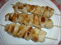 Brochetas de pollo oriental  