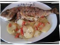   PARGO AL HORNO CON VERDURAS