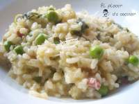   ARROZ CON GUISANTES Y GRELOS