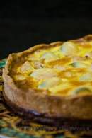   QUICHE DE GORGONZOLA CON POLLO Y HUEVOS DE CODORNIZ