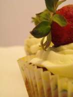   Cupcakes de frutillas con crema