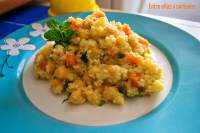   Cuscús de garbanzos con verduras