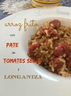 
Arroz frito con pate de tomates secos y longaniza  