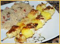   Pinchos Ras el Hanut con piña