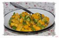   Salsa de mango y aguacate... para el reto Color y sabor de temporada