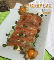 
GRAVLAX de SALMON en ENSALADA  