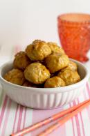   Albóndigas de pollo con salsa de naranja