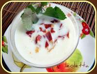   CREMA FRIA DE MELON CON CRUJIENTE DE JAMON