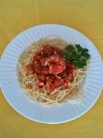   SPAGUETTI CON CARABINEROS Y ALMEJAS