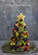 ÀRBOL NAVIDEÑO DE FRUTA (  FELIZ NAVIDAD!!)  