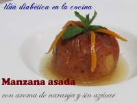   Manzana asada sin azúcar