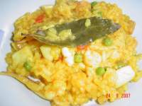   ARROZ CON SEPIA Y GAMBITAS (CHEF-O-MATIC)