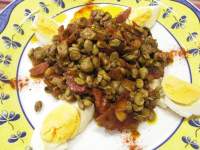   HABAS BABY SALTEADAS CON JAMON