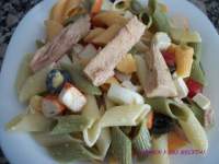   ENSALADA DE PASTA (PLUMAS CON VEGETALES)