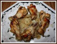   Muslitos de pollo al horno con guarnición
