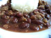   Chili con Carne y Frijoles Negros