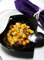   Garbanzos fritos con jamón y chistorra