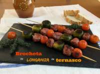 
BROCHETA de LONGANIZA de TERNASCO (JUEVES LARDERO)  