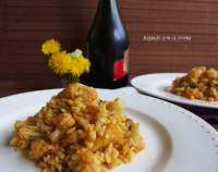   Arroz con bacalao y coliflor paso a paso