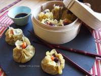   Siu Mai de cerdo y setas - Empanadillas chinas al vapor - Steamed Pork and Mushroom Siu Mai Dumplings  - Ching-He Huang