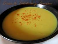 CREMA DE CALABACIN A LA CÙRCUMA  