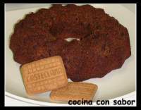   Bizcocho de galletas integrales con chocolate 