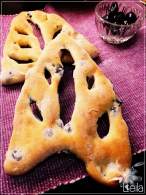   Fougasse de aceitunas negras