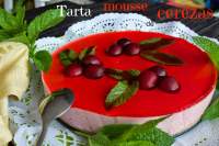 
TARTA MOUSSE de CEREZAS  