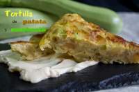 
TORTILLA de PATATA y CALABACIN  