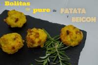 
BOLITAS de PURE de PATATA y BEICON  