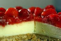 Receta con fresas II: Tarta de queso con fresas en agar-agar  