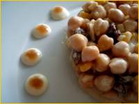 Ensalada de garbanzos con mayonesa y chutney