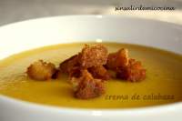   CREMA DE CALABAZA CON COSTRONES AL AROMA DE SETAS