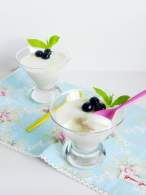   Mousse de yogur y chocolate blanco