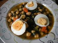   Garbanzos con espinacas