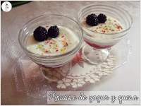   Mousse de yogur y queso  