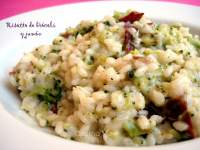   Risotto de brócoli y jamón