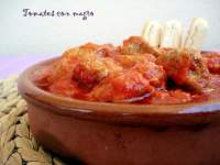   Tomates con magro (o magro con tomate)